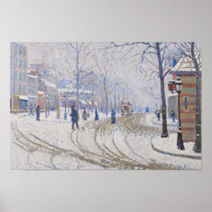 Pôster Paul Signac - neve, Bulevar de Clichy, Paris