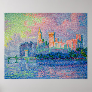 Poster Paul Signac - O Palácio Papal, Avinhão