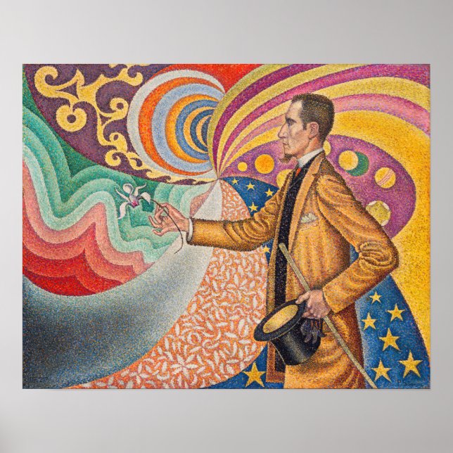 Poster Paul Signac - Retrato de M Felix Feneon, Opus 217 (Frente)