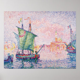 Poster Paul Signac Veneza, A Nuvem Rosa