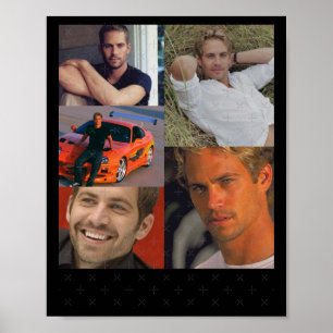 Poster Paul Walker Collage Sticker