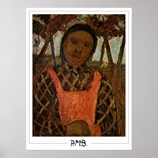 Poster Paula Modersohn-Becker Zedign Cartaz de Arte #111 (Frente)