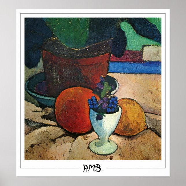 Poster Paula Modersohn-Becker Zedign Cartaz de Arte #124 (Frente)