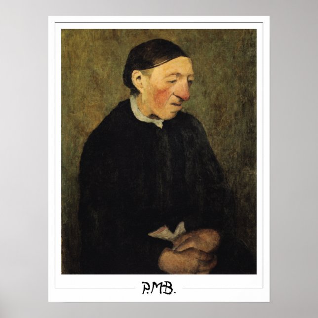 Poster Paula Modersohn-Becker Zedign Cartaz de Arte #174 (Frente)