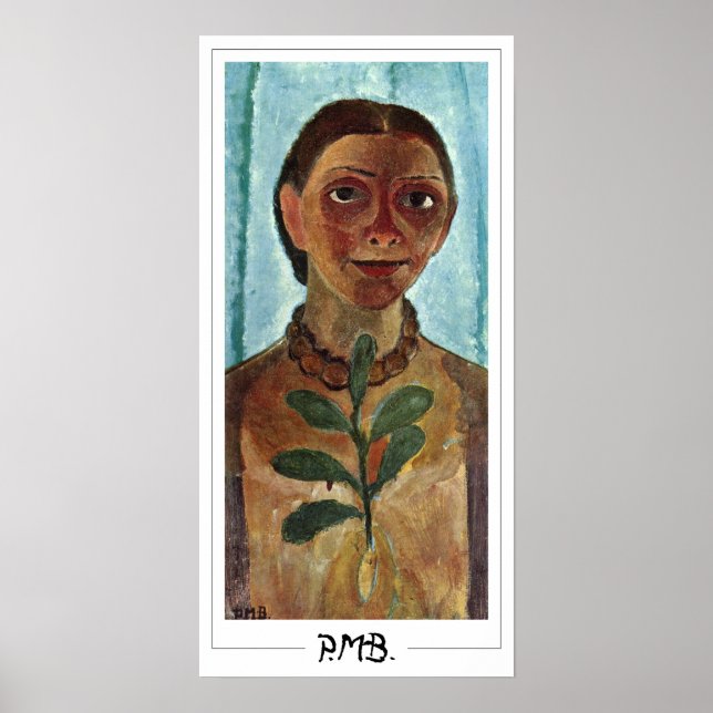 Poster Paula Modersohn-Becker Zedign Cartaz de Arte #192 (Frente)