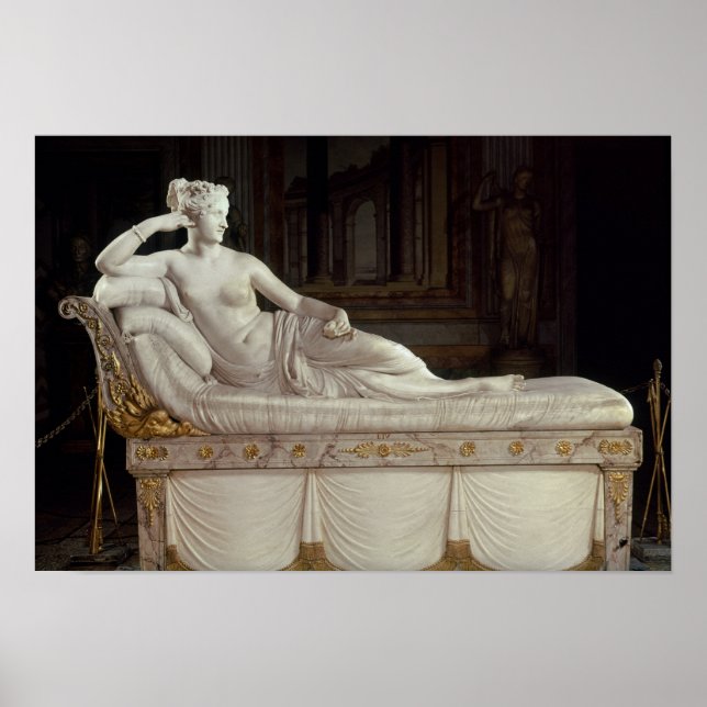 Poster Pauline Bonaparte como Venus Triumphant, c.1805-08 (Frente)