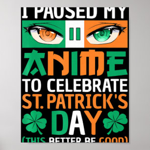 Poster Pausei Meu Anime Para Comemorar A Diversão De Dia