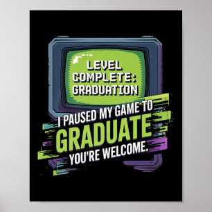 Poster Pausou Meu Jogo Para Colar Gamer de 2025 Gradua
