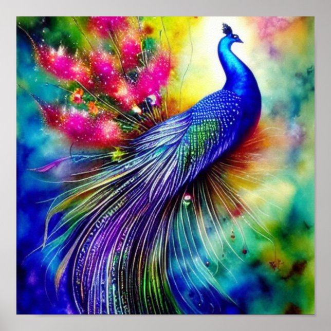 Poster Pavão direito (Frente)