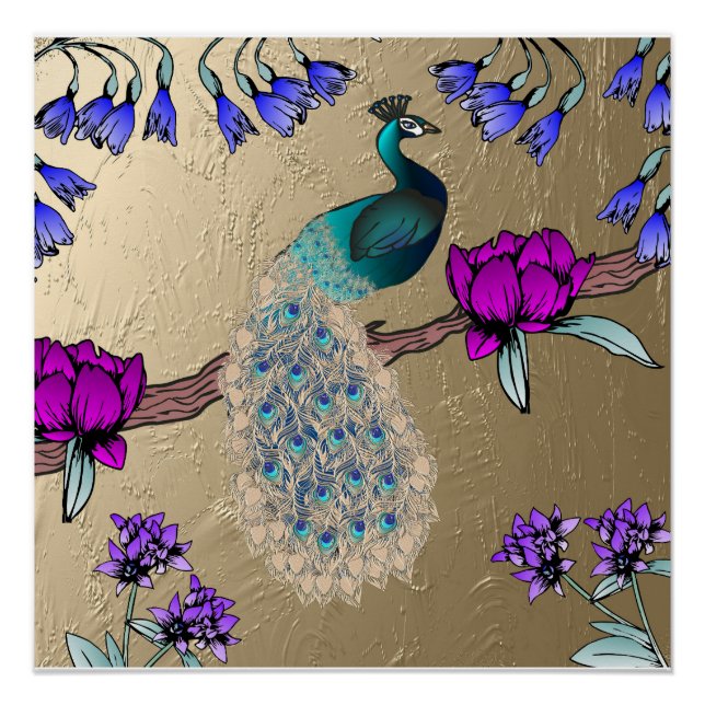 Pôster Pavão Dourado (Frente)