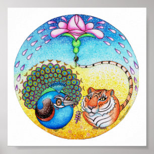 Pôster Pavão e tigre da "confiança"