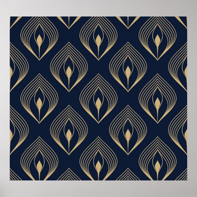 Poster Pavão: Paisley Floral (Frente)