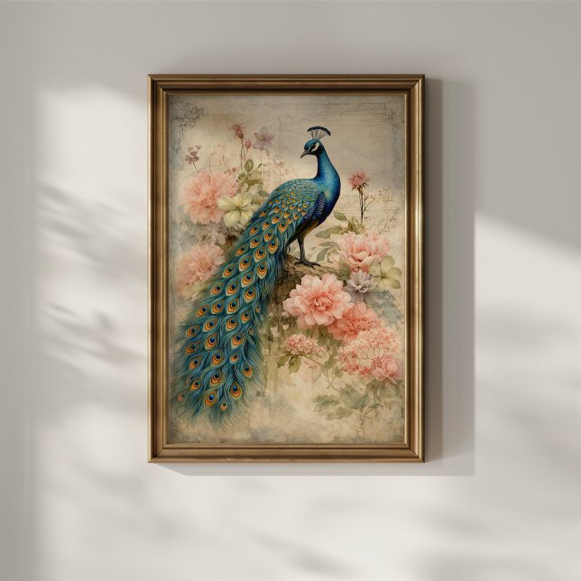 Poster Pavão Vintage (Criador carregado)