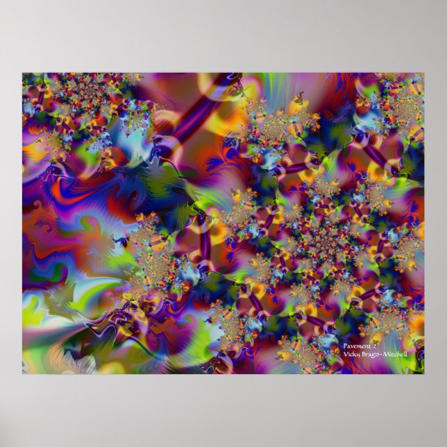 Poster Pavement 2 Abstrato Art (Frente)