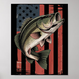 Poster Pavilhão Americano Pesca Patriótica BF
