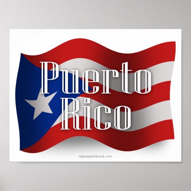 Poster Pavilhão de acenação em Porto Rico (Frente)