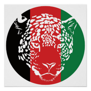 Pôster Pavilhão Nacional Afegão de Leopardo