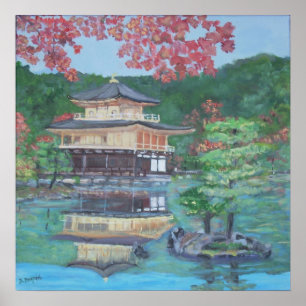 Pôster Pavillion dourado em Kyoto