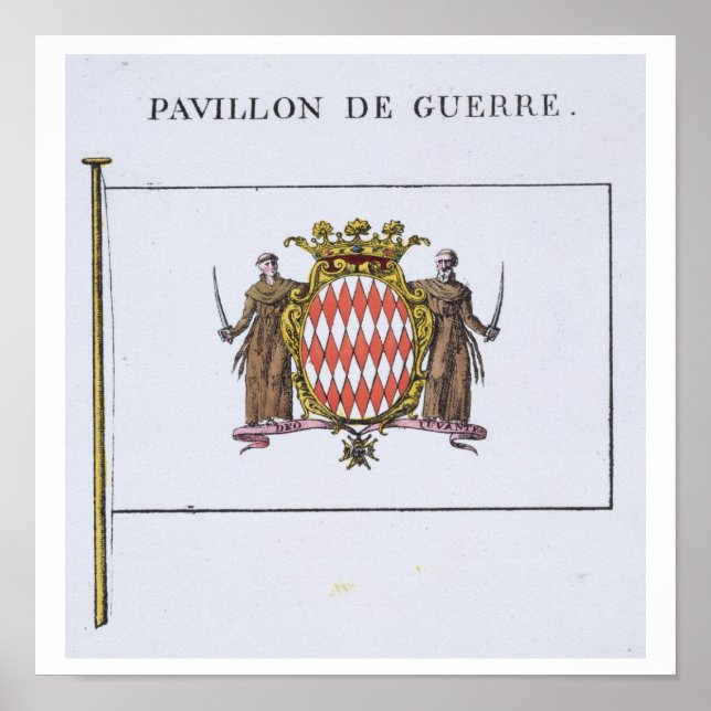 Poster Pavillon de Guerre, detalhe dos sinalizadores do M (Frente)
