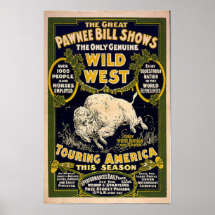 Pôster Pawnee Bill Shows Wild West