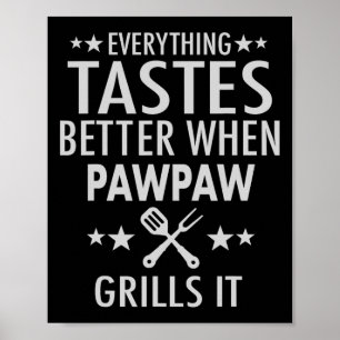 Poster Pawpaw Grelha-O - Curioso Churrasco Pawpaw