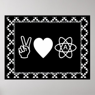 Poster Paz Amor Ateísmo
