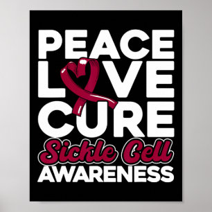 Poster Paz Amor Cura Cura Células Falsiformes 1