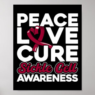Poster Paz Amor Cura Cura Células Falsiformes 1