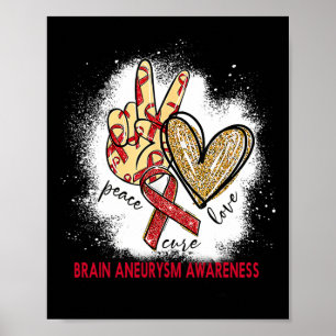Poster Paz Amor Cura Cura Cérebro Branqueado Sensibilizaç