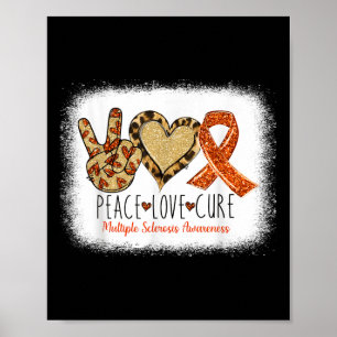 Poster Paz Amor Cura Múltipla Esclerose Sensibilização Sr