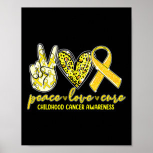 Poster Paz Amor Curta Cancer Sensibilização Infantil
