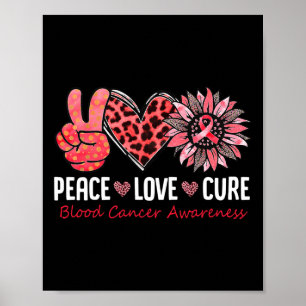 Poster Paz Amor Curva Cancer Sanguíneo Sensibilização Flu