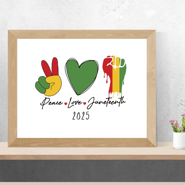 Poster Paz Amor Décima Junta História Negra (Criador carregado)