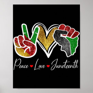Poster Paz Amor Décimo Orgulho Negro Liberdade 4º de J