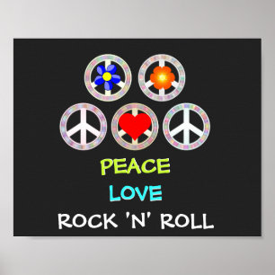 Poster Paz, Amor e Rock 'n' Roll