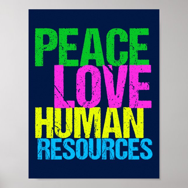 Pôster Paz Amor Recursos Humanos (Frente)
