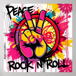 Poster Paz, Amor, Rock n Roll