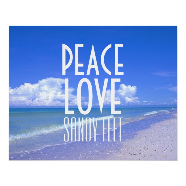 Pôster Paz, Amor, Sandy Feet (Frente)