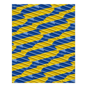Pôster Paz Azul e Amarela Ucrânia Inspirou Arte Moderna