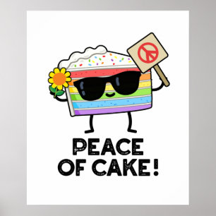 Poster Paz De Comida Bolo