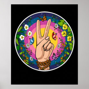 Poster Paz de Hippie