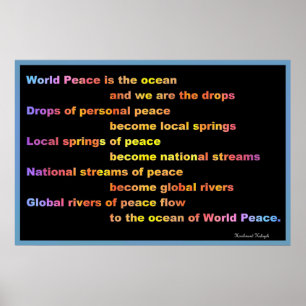 Poster Paz de mundo