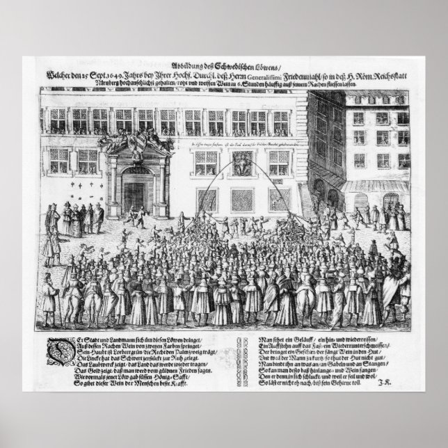 Poster Paz de Nuremberga, 25 de setembro de 1649 (Frente)