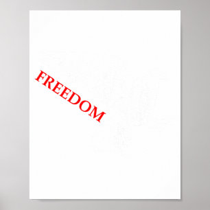 Poster Paz Dom Pombo Branco Diz Dom EUA Vermelho Dizendo