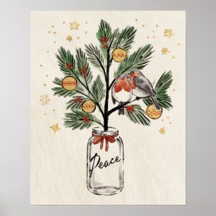 Poster Paz dos Lovebirds do Natal