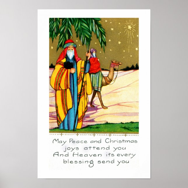 Poster Paz e alegria de Natal (Frente)