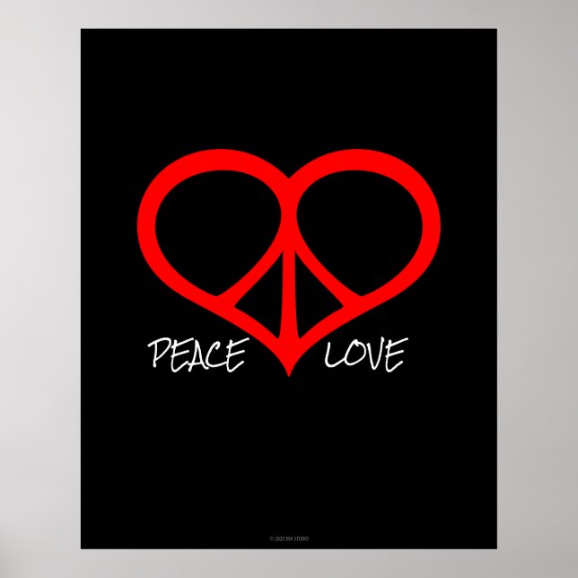 Poster Paz e Amor (Frente)