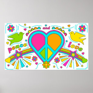 Poster Paz e amor