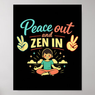 Poster Paz e Zen em Vibrações Relaxantes Arte de Saúde Me