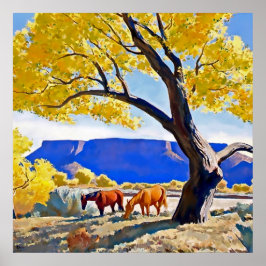 Poster "Paz em outubro" por Maynard Dixon